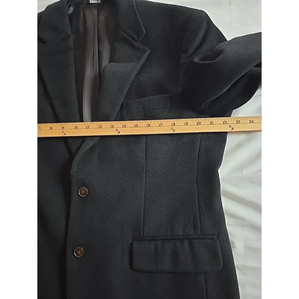 Bill Blass Cashmere‎ Sport Coat Men's 42R Black Blazer